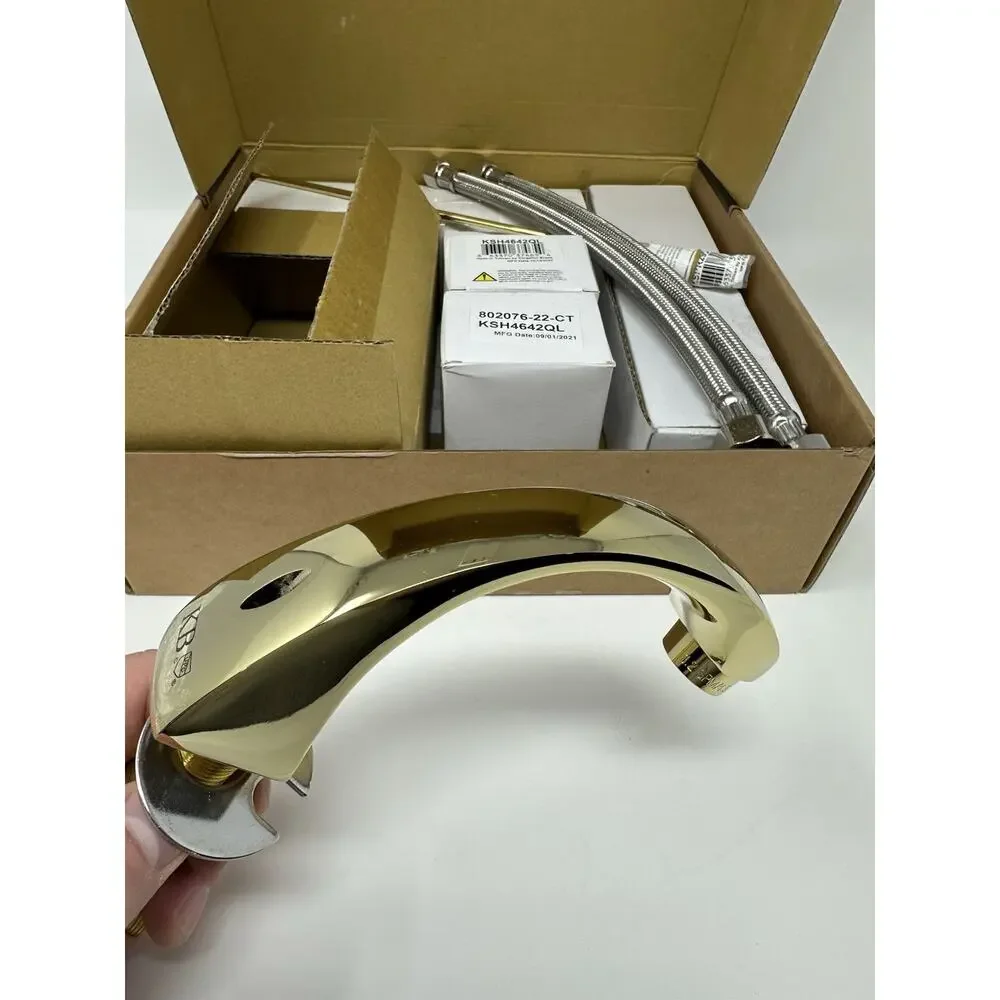 Kingston Brass KS494.QL Milano 1.2 GPM Widespread Bathroom Faucet - Brass